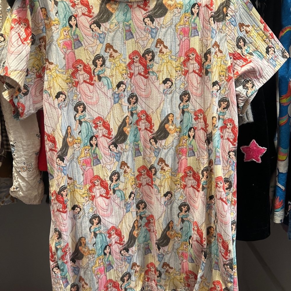Colorful Princess Print T-Shirt